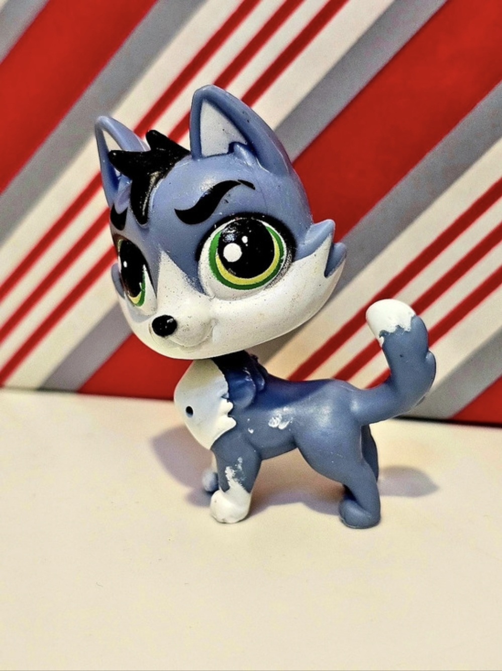 Littlest Pet Shop Authentic LPS #3659 Blue German Shepherd Dog G5 Moose Hatfield